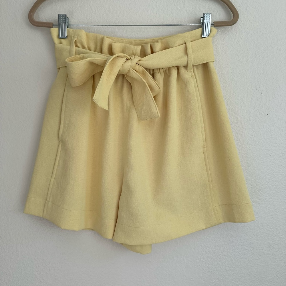 Light Yellow Shorts w/ Tie